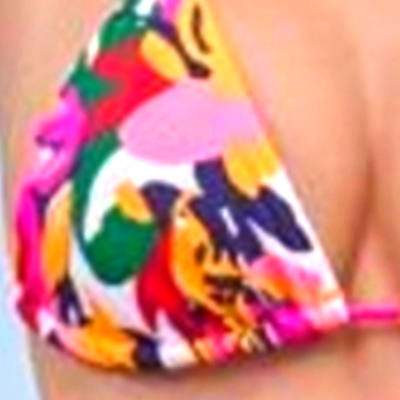Triangle Bikini Top in Bold Babe Print - Picture 3 of 7